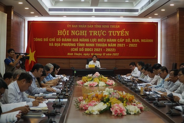 Hội nghị công bố Chỉ số DDCI 2021-2022  tỉnh Ninh Thuận
