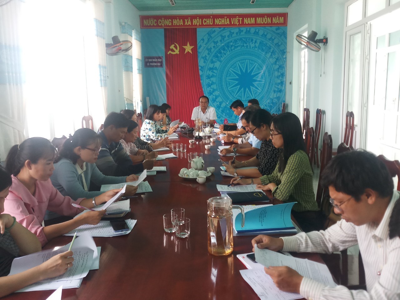 Ninh Hải kiểm tra rà soát hộ nghèo, cận nghèo năm 2022 tại xã Phương Hải